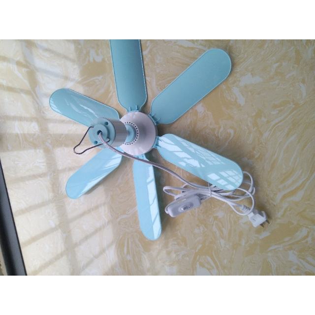 六叶柔风轻音低噪 柔软扇叶1档正常风宿舍家用迷你小吊扇小风扇机械