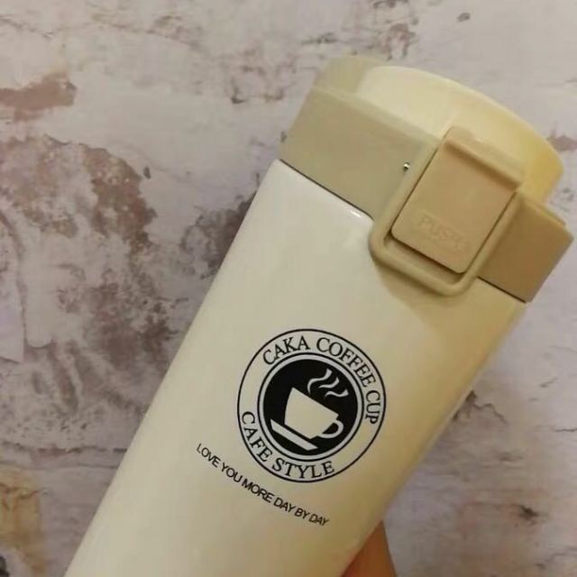 茶卡caka 保温杯 新款真空不锈钢保温杯380ml咖啡杯保温壶学生白领