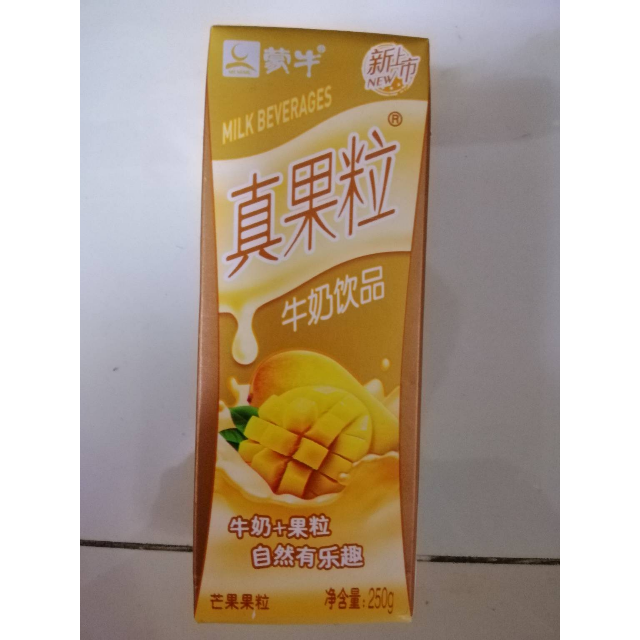 蒙牛(mengniu)真果粒牛奶饮品芒果口味康美包250ml*12包