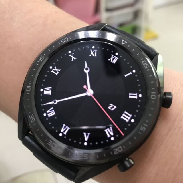 华为huawei智能手表watchgt运动版曜石黑华为智能手表两周续航户外