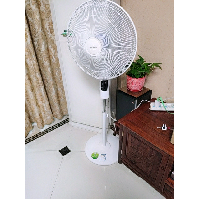 艾美特(airmate) 电风扇 fs40103r五叶智能遥控控制版4档家用摇头升降
