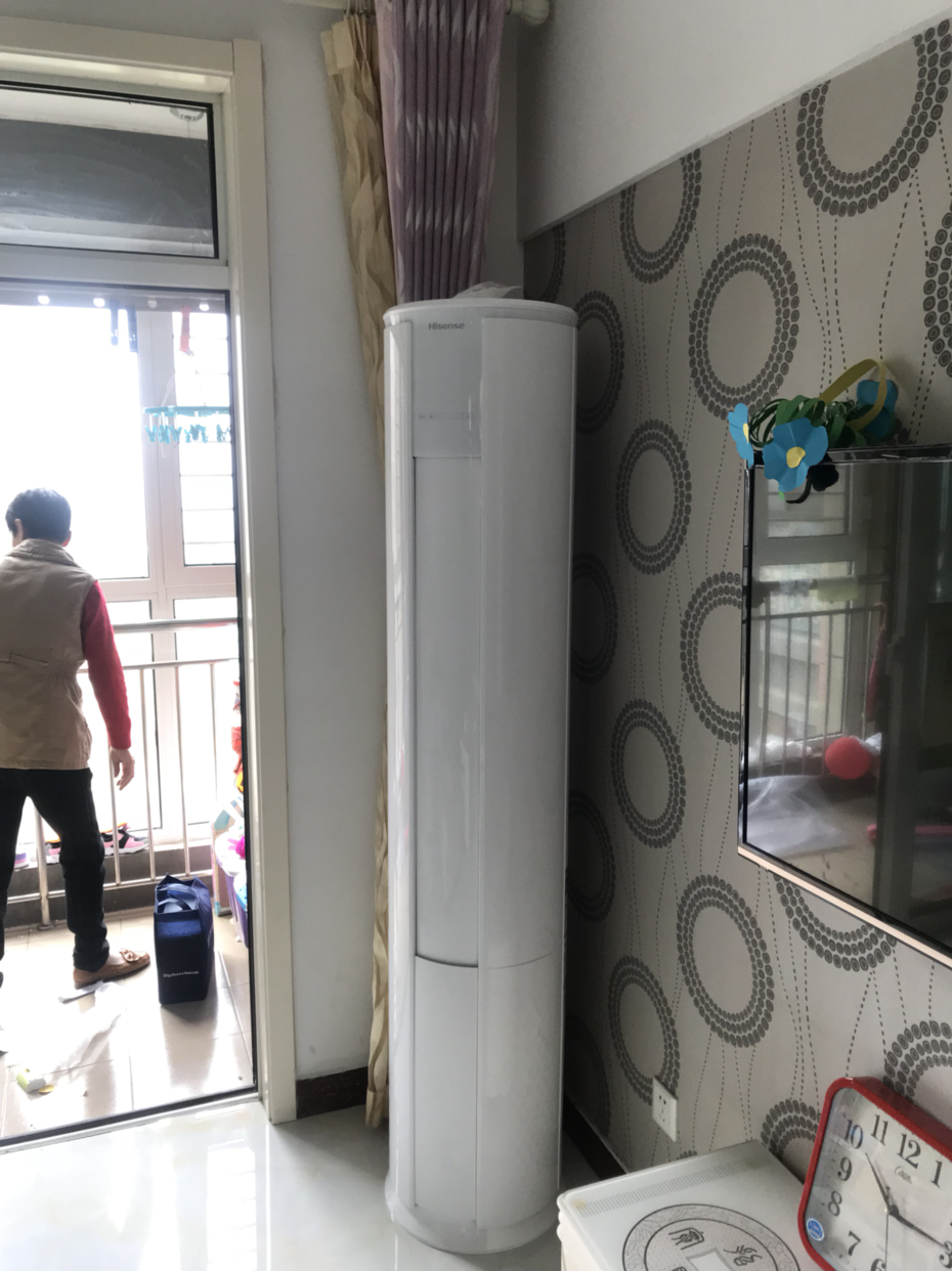 海信(hisense)2匹 3级变频 冷暖 客厅圆柱式 立柜式空调柜机kfr-50lw