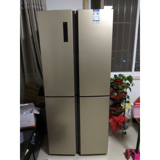 海信hisensebcd416wmk1dpt国民十字对开门冰箱矢量变频风冷无霜节能