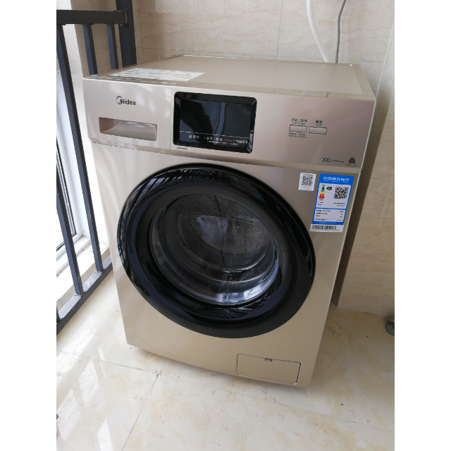 美的(midea)mg100v31dg5 10公斤全自动变频滚筒洗脱一体洗衣机 bldc
