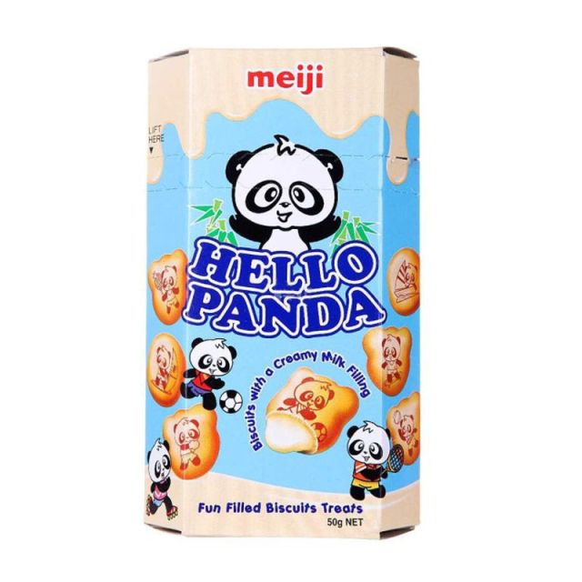 > 明治(meiji)熊猫奶油夹心小熊饼干50g/盒 新加坡进口食品商品评价 >