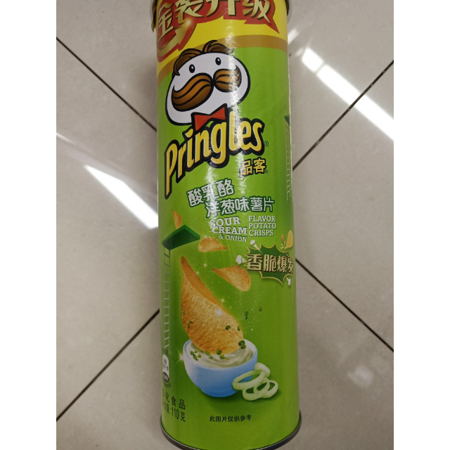 品客薯片酸乳酪洋葱味110g罐新老包装随机发货