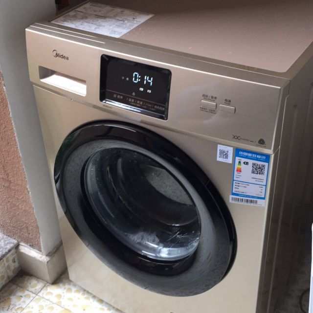 美的(midea)mg100v31dg5 10公斤全自动变频滚筒洗脱一体洗衣机 bldc