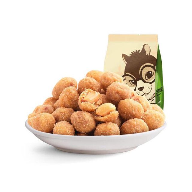 【三只松鼠_多味花生205g】休闲零食坚果炒货花生米 原味