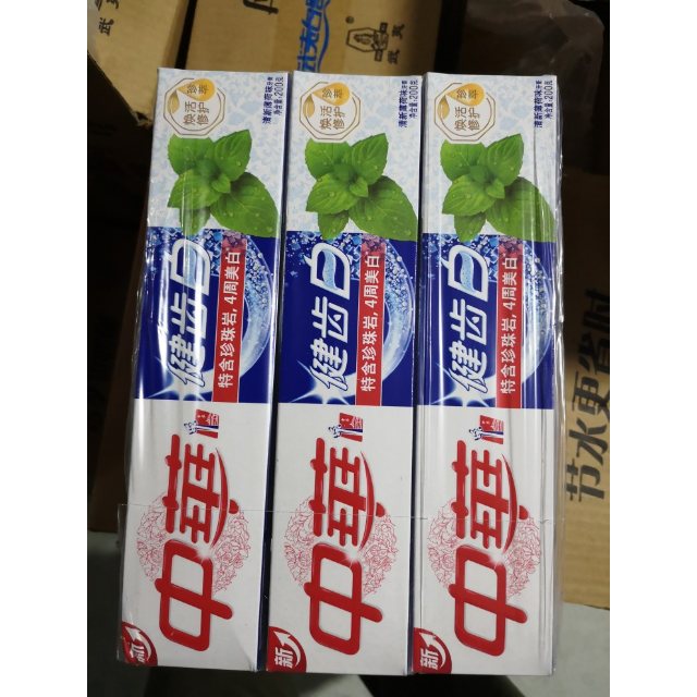 中华zhonghua健齿白牙膏清新薄荷味200g联合利华
