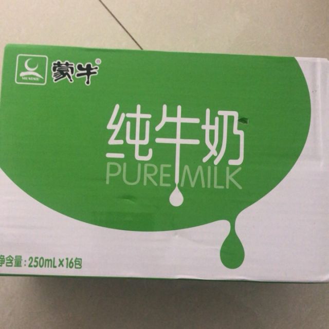 蒙牛纯牛奶puremilk250ml16包