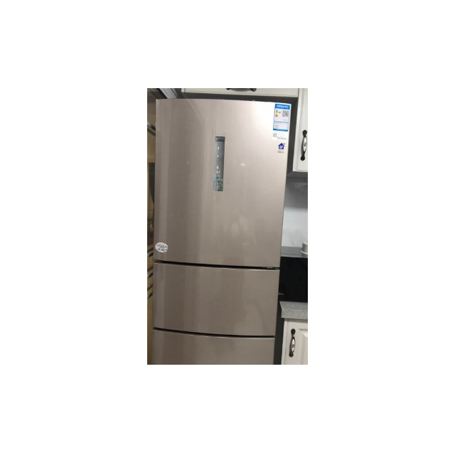 海尔(haier)bcd-220wdvl 220升三门无霜冰箱 静谧金外观 风冷无霜 中