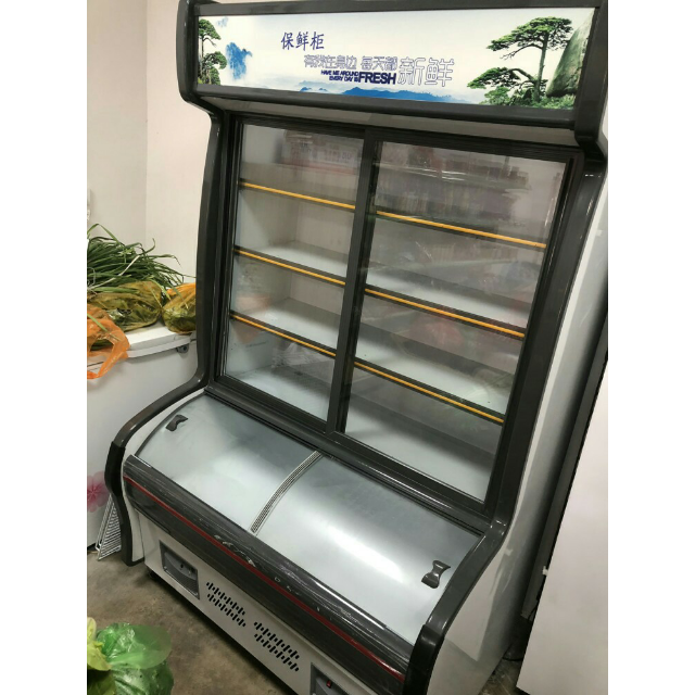 麻辣烫点菜柜 立式商用冰箱 双温柜餐饮 双门冷柜陈列柜 蔬菜水果保鲜
