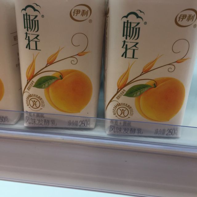 伊利畅轻风味发酵乳燕麦黄桃酸奶450g