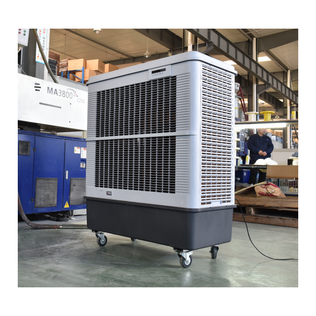 雷豹移动大型工业冷风机单冷水冷空调扇工厂房网吧户外烧烤用冷风扇