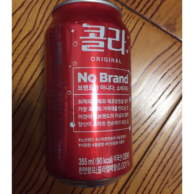 【韩国人气可乐】nobrand 韩国人气可乐 355ml*6罐装 进口饮料 听装