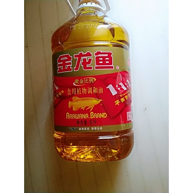 金龙鱼黄金比例食用调和油5l