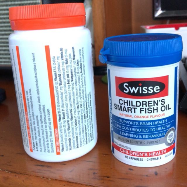 维持儿童营养均衡swisse斯维诗儿童复合维生素咀嚼片120片瓶澳洲进口