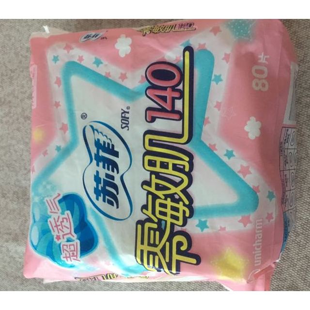 苏菲sofy零敏肌140清香型护垫80p