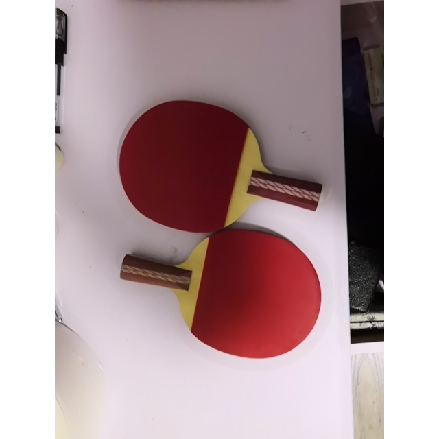 乒乓球成品拍四星直拍底板r4006 双面反胶弧圈结合快攻(单拍)乒乓球拍