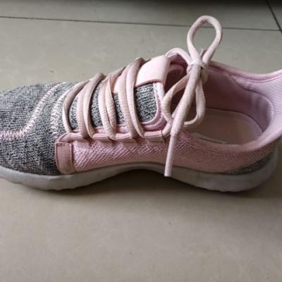 鸿星尔克（ERKE）新款女士运动鞋子针织密网跑步鞋运动鞋子女鞋 粉红 37码晒单图