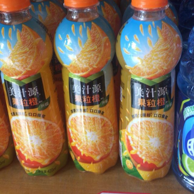 美汁源(minute maid) 果粒橙 420ml*12瓶 含果肉 果汁飲料 可口可樂