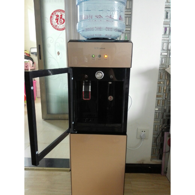 沁园qinyuan立式柜式双门家用温热型饮水机yl9725w