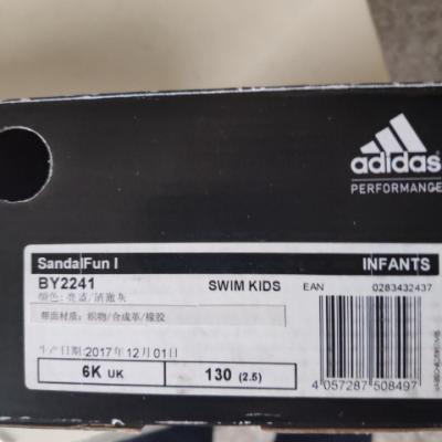 阿迪达斯儿童童鞋（adidas kids）夏季 游泳 男婴童凉鞋 亮蓝 BY2241 BY2241 6K（130mm）晒单图