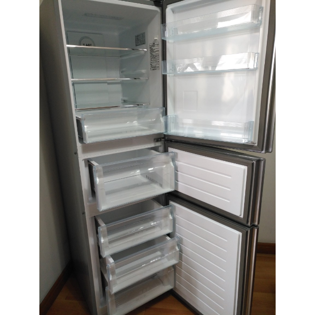 海尔(haier)bcd-258wdpm 258升三门冰箱,风冷无霜 中门可变温 tabt