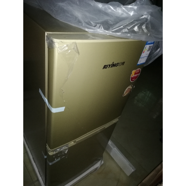 日樱(riying)bcd-122 122升 双门冰箱 节能静音 两门小型家用 直冷电