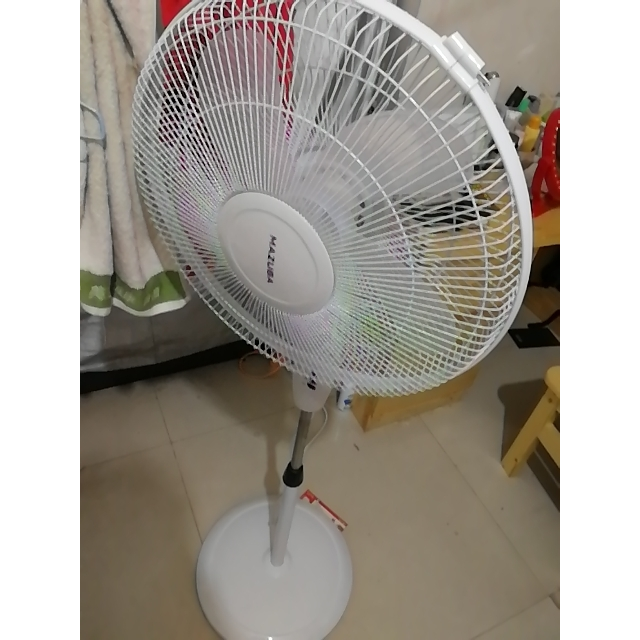 松桥(mazuba)电风扇fs40-y2j 家用遥控落地扇摇头立式定时五叶电扇