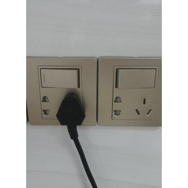 插座家用86型g07香槟金墙壁开关单联开关面板一开单控床头开关双控多