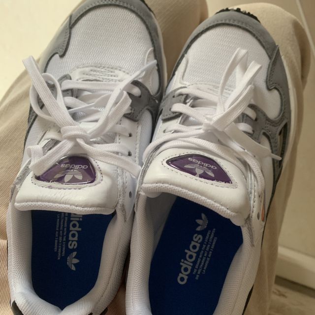 > adidas阿迪达斯三叶草女鞋falcon休闲鞋复古老爹鞋cg6214商品评价 >