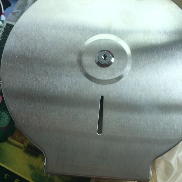 公共卫生间厕所壁挂式卫生防水大盘纸巾厕纸架 a固定转轴-基础拉丝款