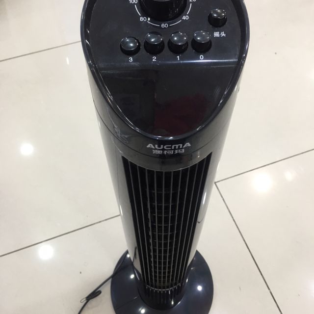澳柯玛aucma塔扇fs08n601无叶正常风3档摇头机械旋钮控制香薰电扇电