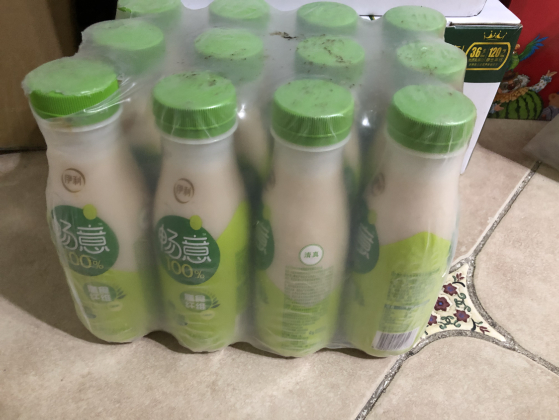 伊利畅意100%乳酸菌酸奶330ml畅意12瓶整箱 一月原味晒单图
