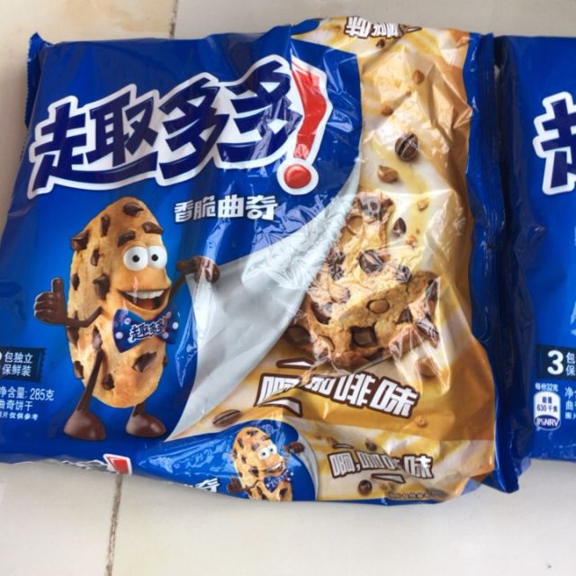 趣多多香脆曲奇饼干缤纷逗巧克力味255g