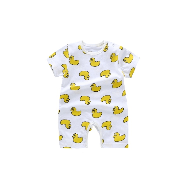 衣2夏季薄款爬爬服纯棉哈衣男女宝宝3个月连体哈衣高清大图|实物图