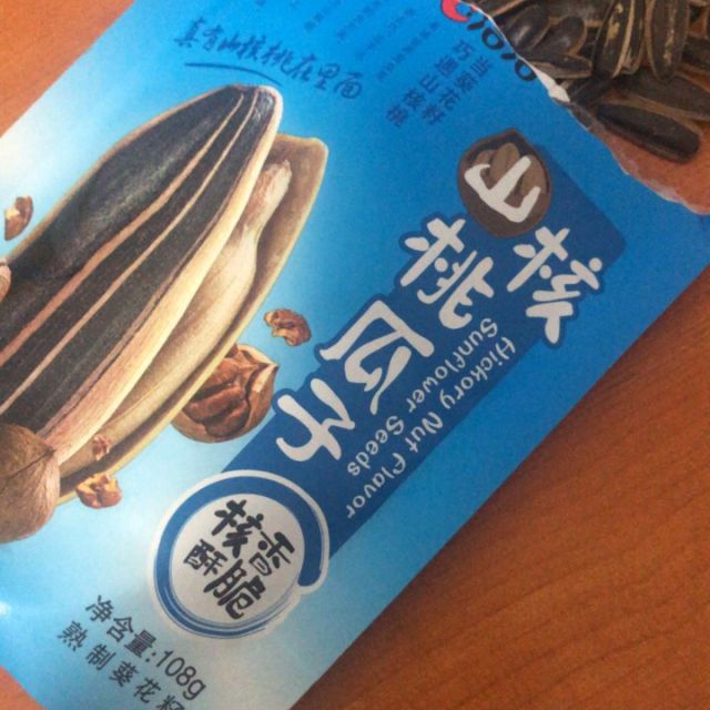 洽洽坚果炒货蓝袋山核桃味瓜子108g休闲零食