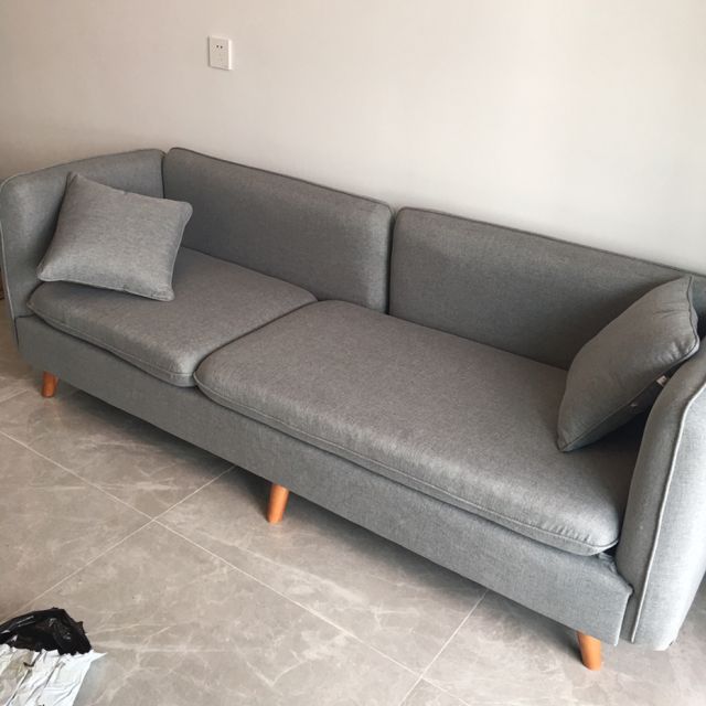 一米色彩布艺沙发组合简约现代北欧日式小户型客厅家具整装可拆洗单人