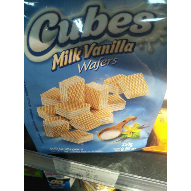 百乐可奶油威化饼250g