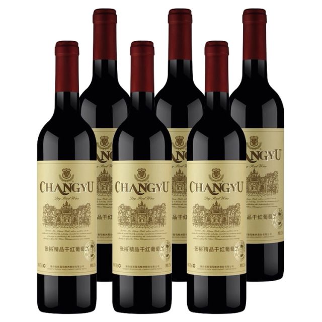 张裕changyu优选级精品干红葡萄酒750ml6整箱装