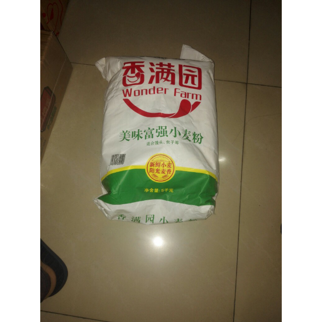 香滿園麵粉 美味富強粉5kg/袋 中筋麵粉 家用小麥粉 麵條包子餃子饅頭