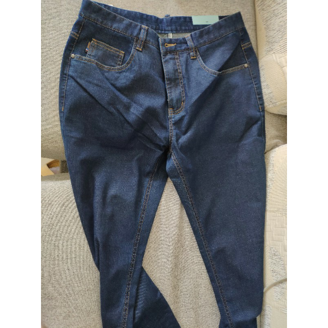 > 雅鹿男装2019春秋新款直筒弹力水洗宽松休闲裤子de1kc006f 蓝色 32