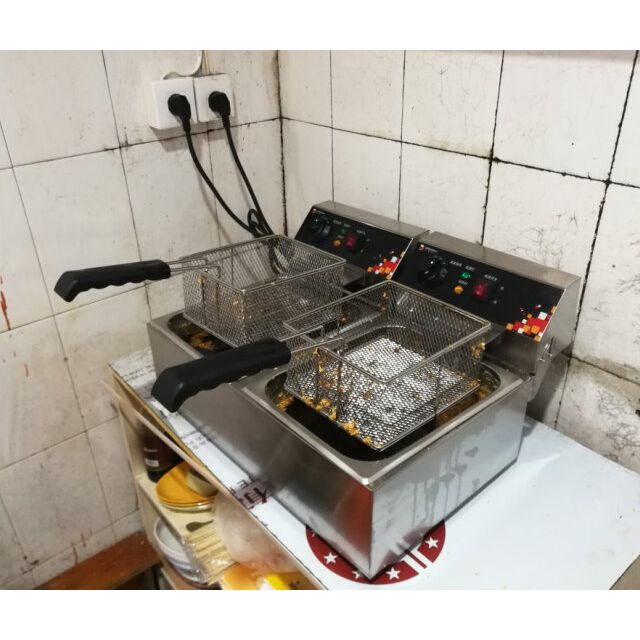 电炸炉油炸锅油炸机油炸炉电炸锅商用炸薯条炸串机炸鸡柳设备l102a
