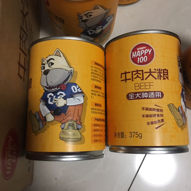 > wanpy顽皮狗罐头犬用牛肉罐头375g狗湿粮狗狗罐头零食拌饭商品评价