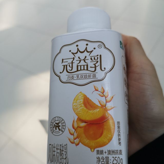 mengniu蒙牛 冠益乳燕麥黃桃 250g 罐裝低溫乳品酸奶中最愛-蘇寧易購