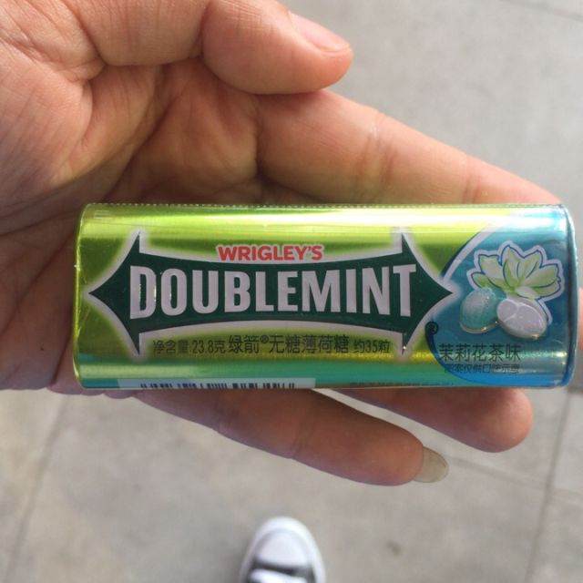 绿箭doublemint糖果茉莉花茶味35粒238g