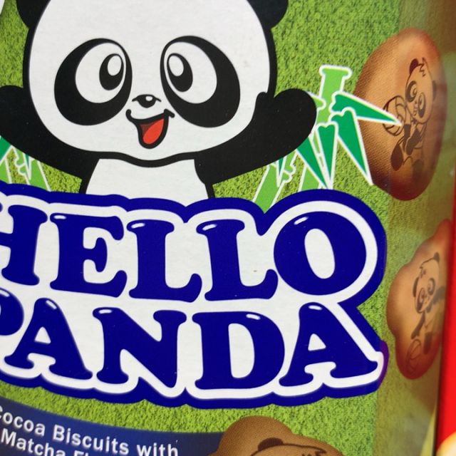 明治meiji熊猫奶油夹心小熊饼干50g盒新加坡进口食品