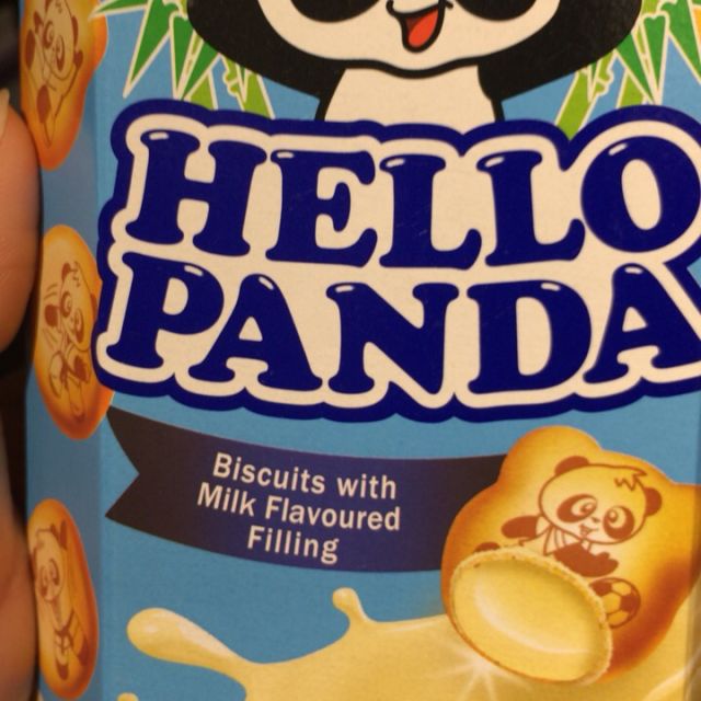 明治(meiji)熊猫奶油夹心小熊饼干50g/盒 新加坡进口食品