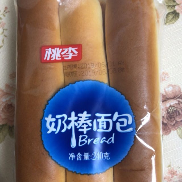 桃李奶棒面包240g